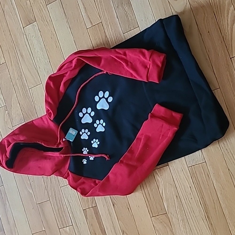 Dog Paw Print Hoodie